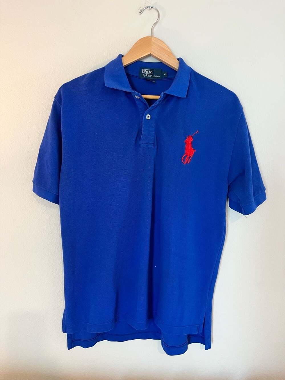 Polo Ralph Lauren, Big Pony Polo, Number 3, Royal Blue/Red, Preppy, XL